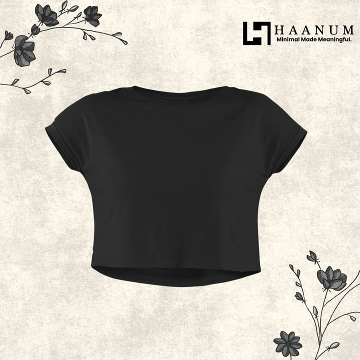 Black Crop Top For Women