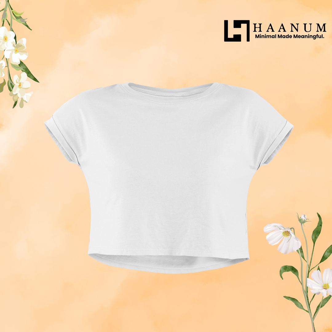 White Crop Top For Women