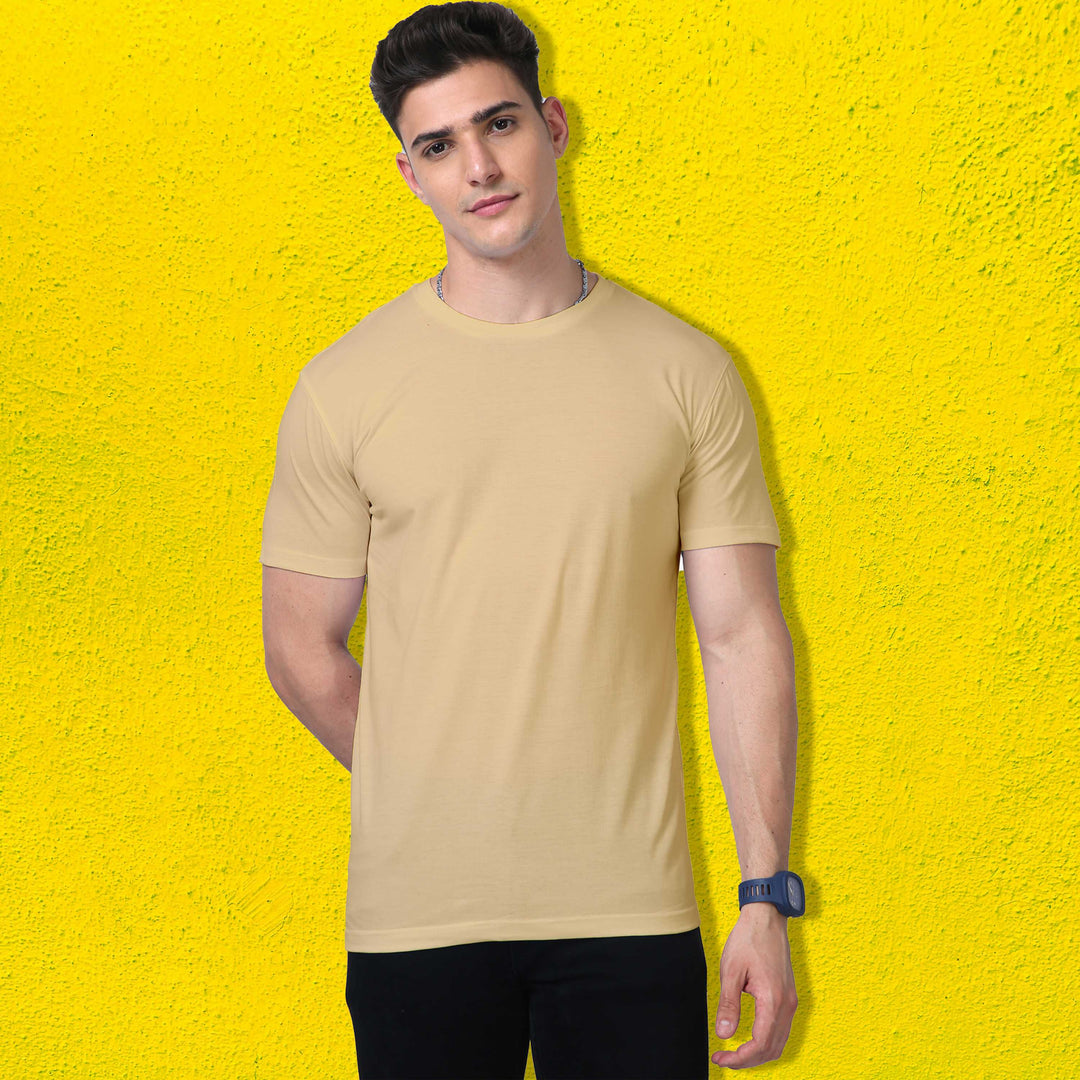 Beige Luxury Supima T-shirt - Haanum