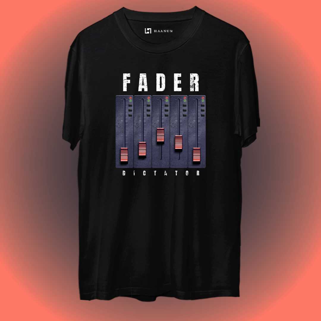 Faded Dictator Round Neck Half Sleeve Unisex T-Shirt - Haanum