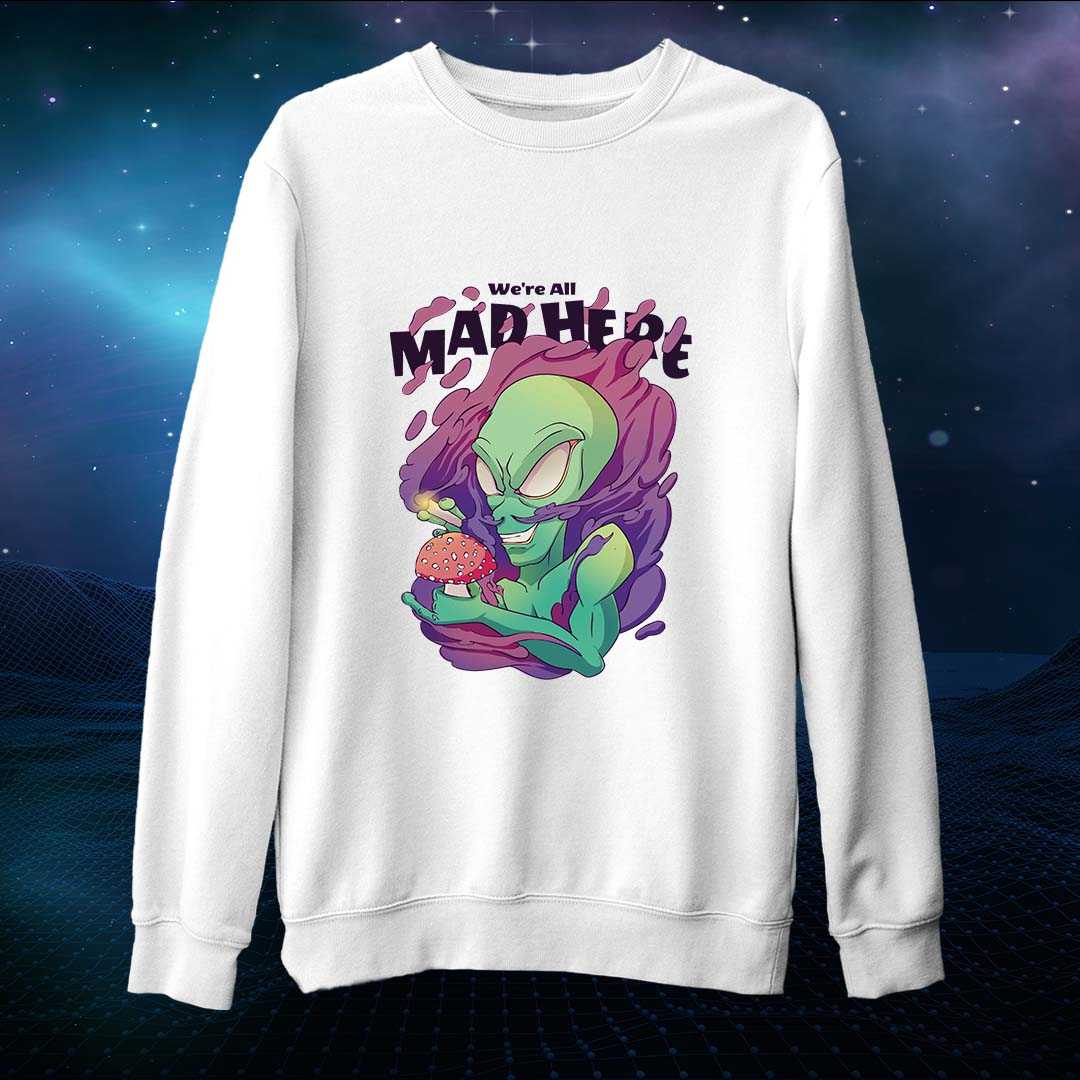Trippy Alien Unisex Sweatshirt - Haanum