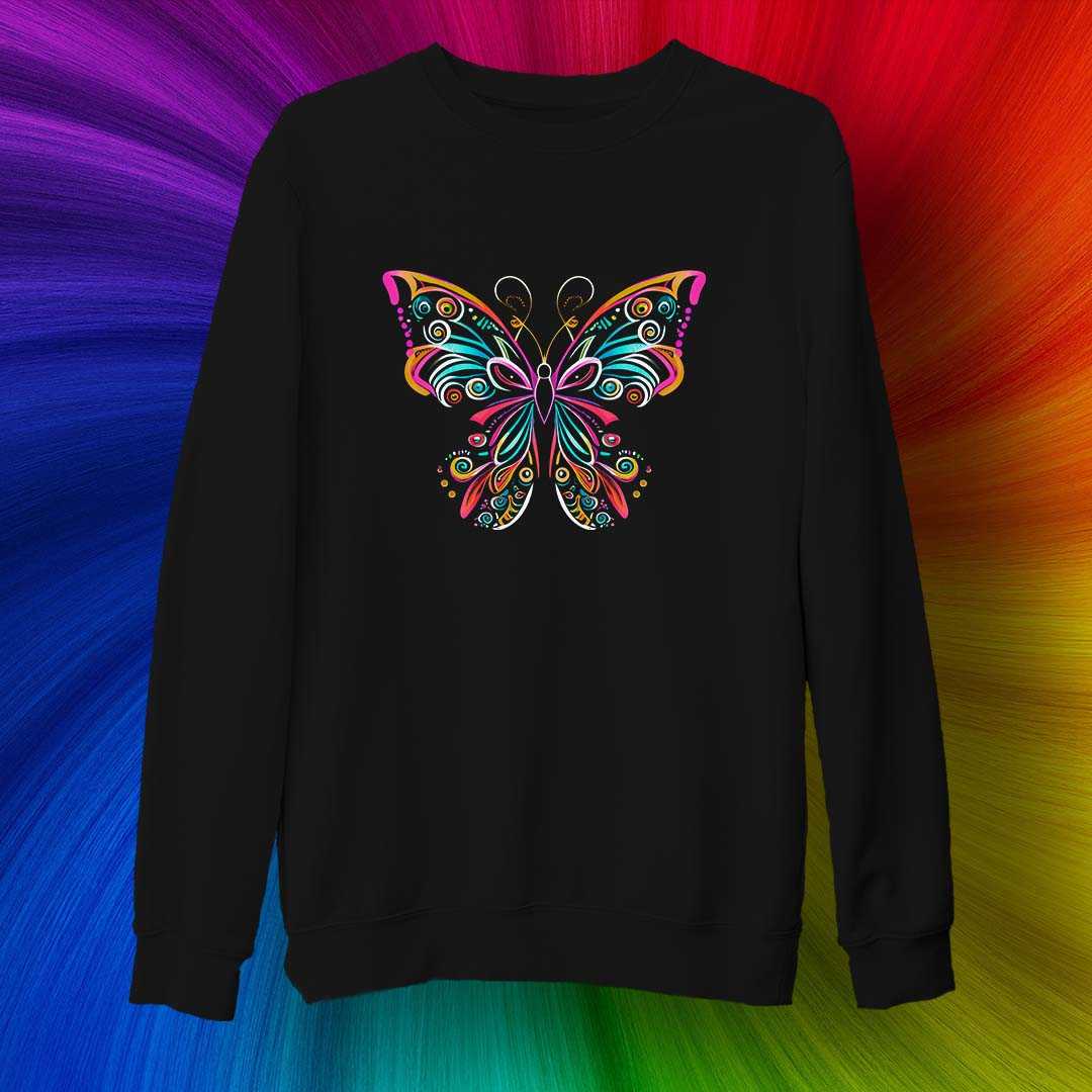 Colorfull butterfly Unisex Sweatshirt - Haanum