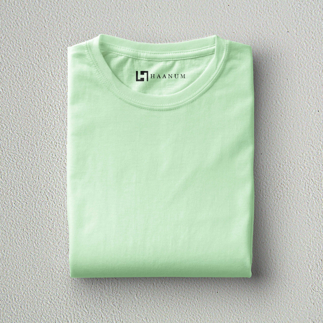 Jade Crew Neck Half Sleeve Unisex T-shirt - Haanum