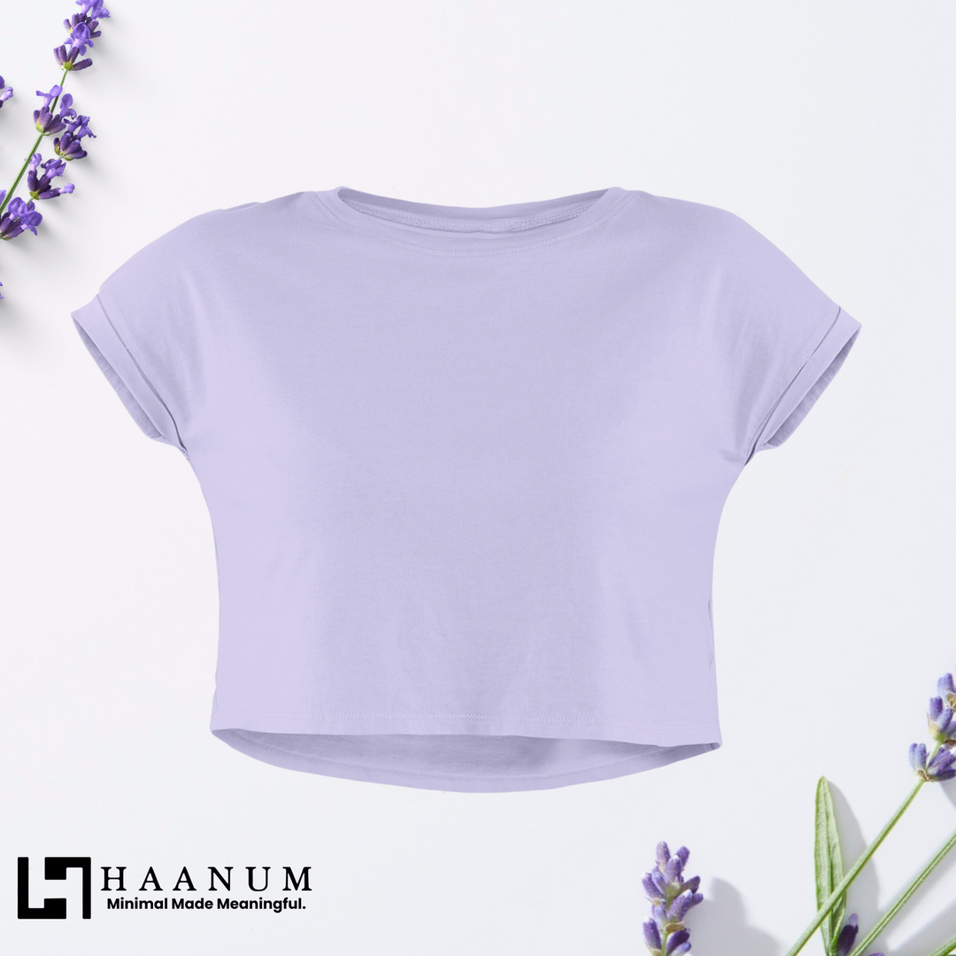 Lavender Crop Top For Women