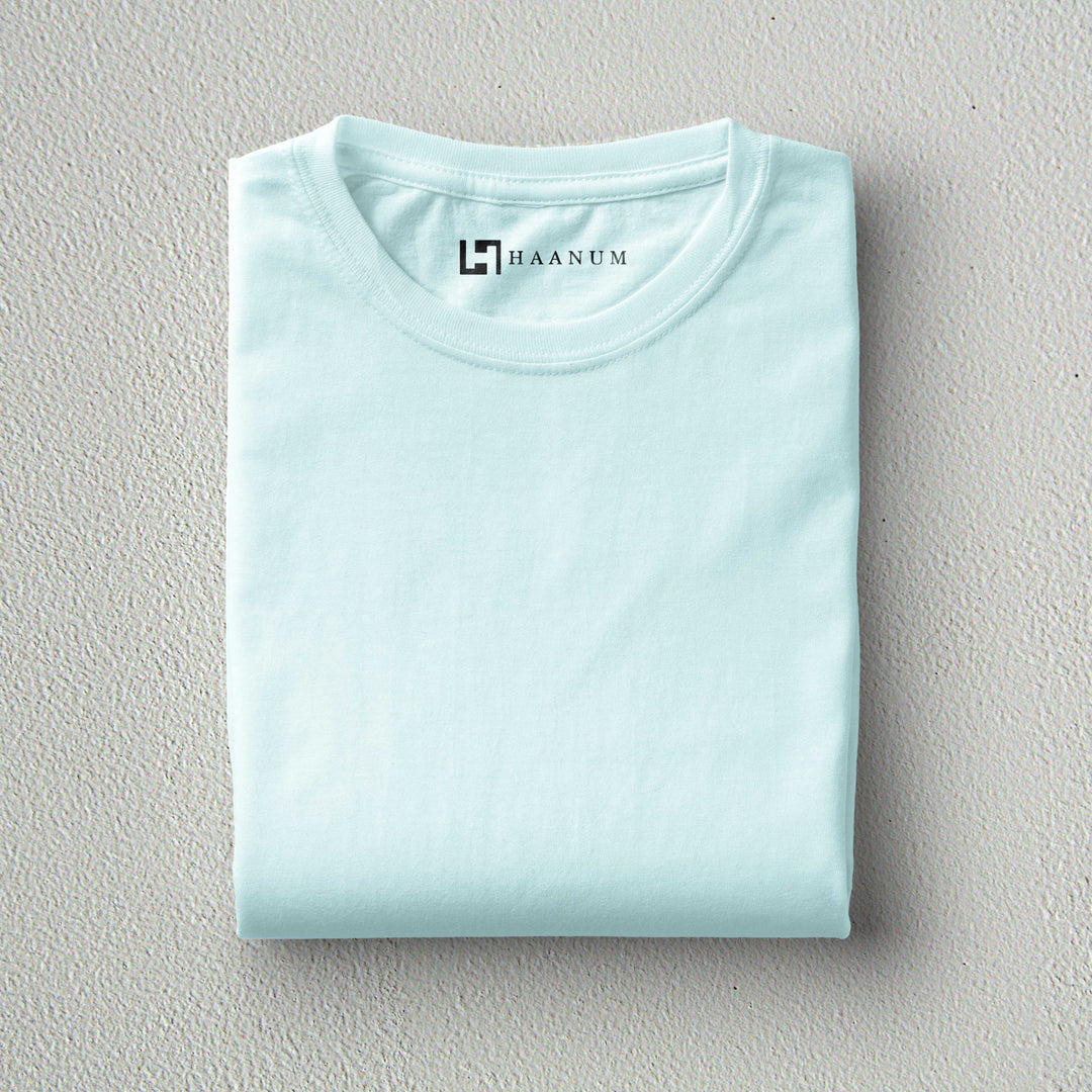 Mint Crew Neck Half Sleeve Unisex T-shirt - Haanum