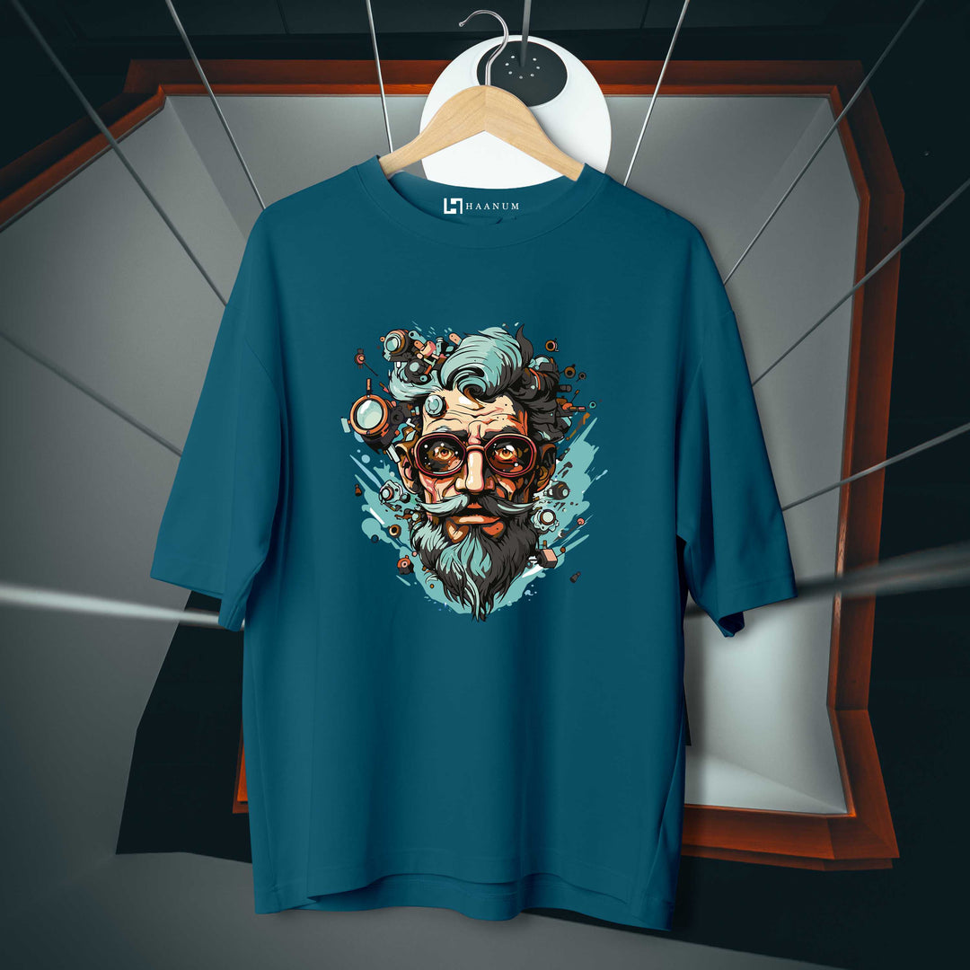 Man Glasses Oversized Tshirt - Haanum