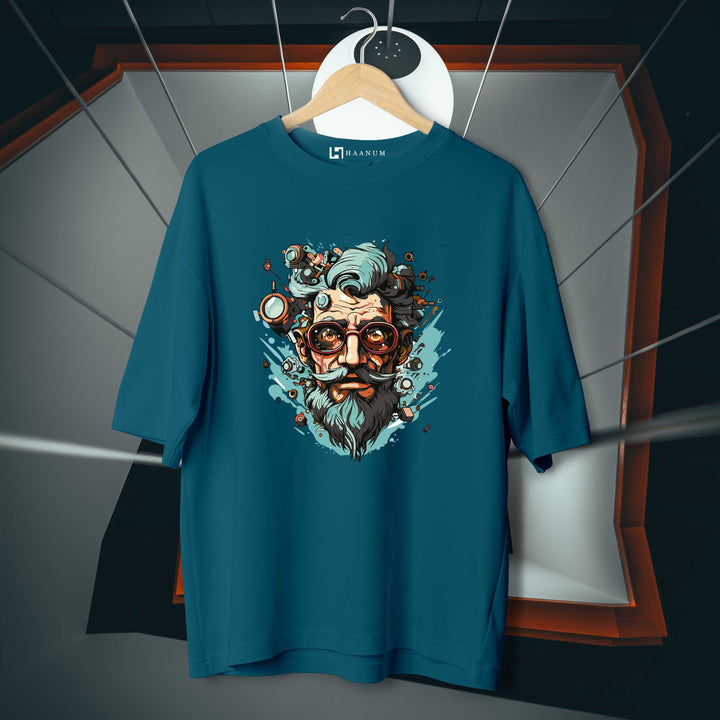Man Glasses Oversized Tshirt - Haanum