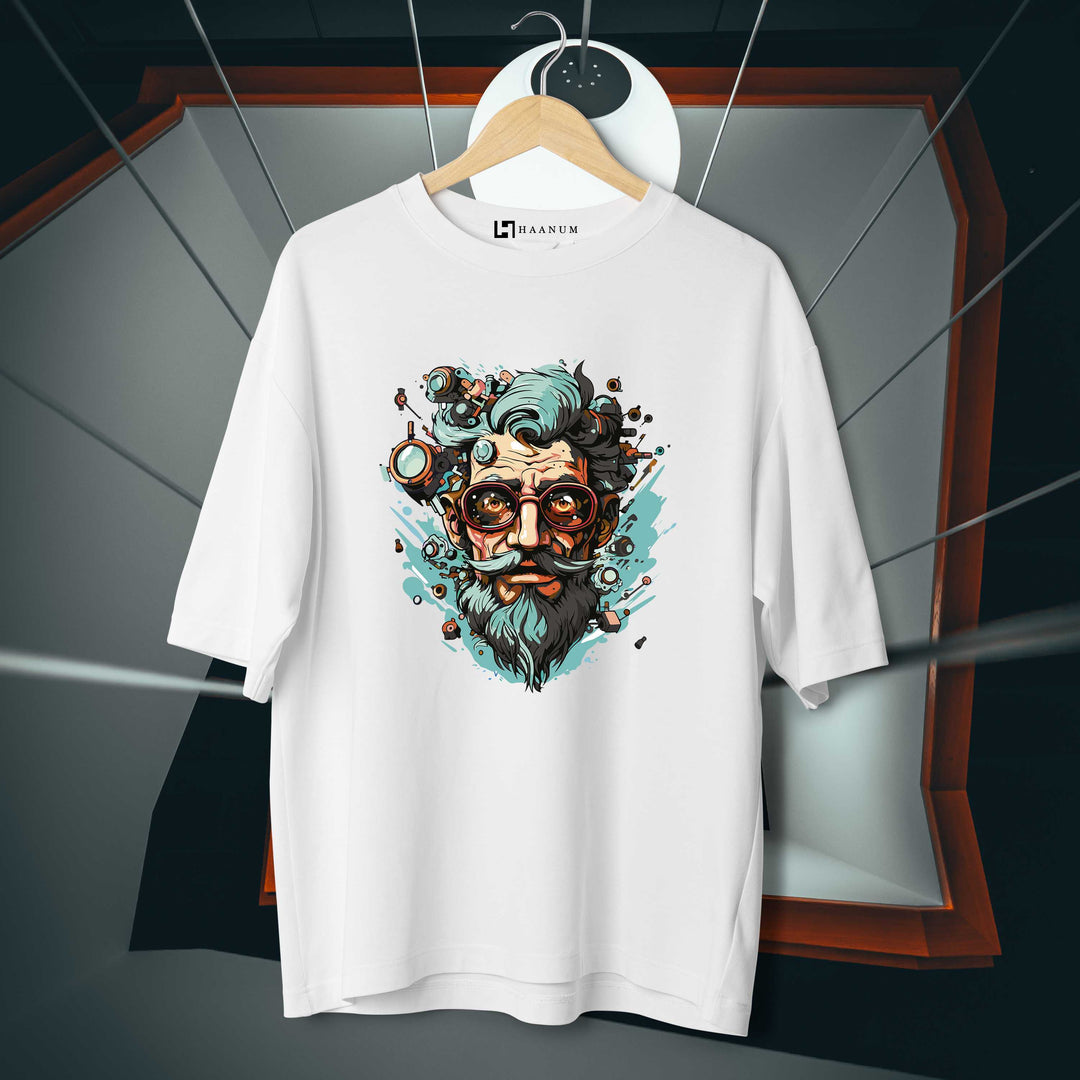 Man Glasses Oversized Tshirt - Haanum