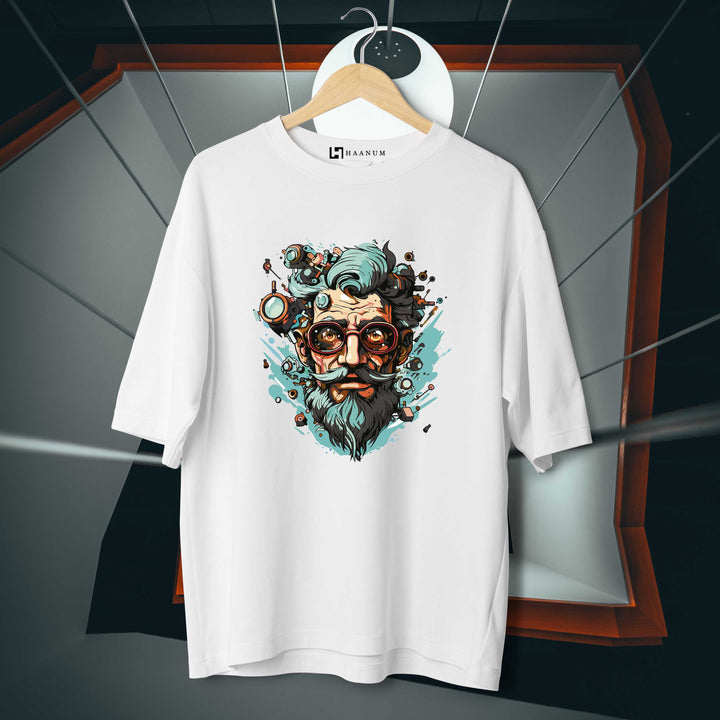 Man Glasses Oversized Tshirt - Haanum