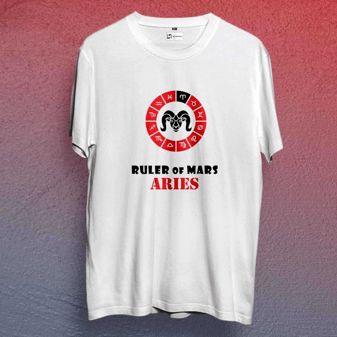 Aries Ruler of Mars Crew Neck  Sleeve Unisex T-Shirt