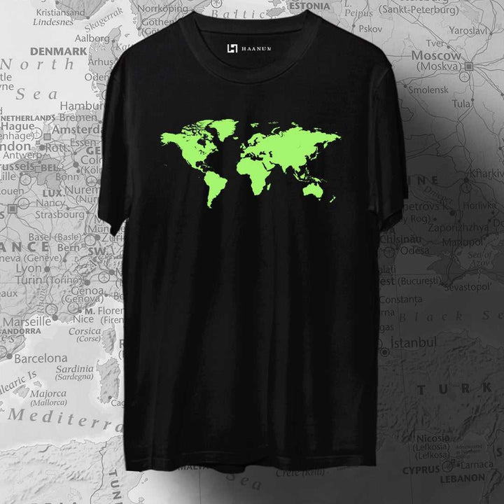 Atlas Round Neck Half Sleeve Unisex T-Shirt - Haanum