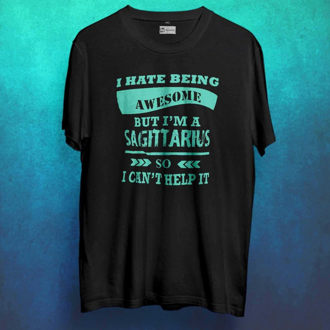 Awesome Sagittarius Crew Neck Sleeve Unisex T-Shirt - Haanum