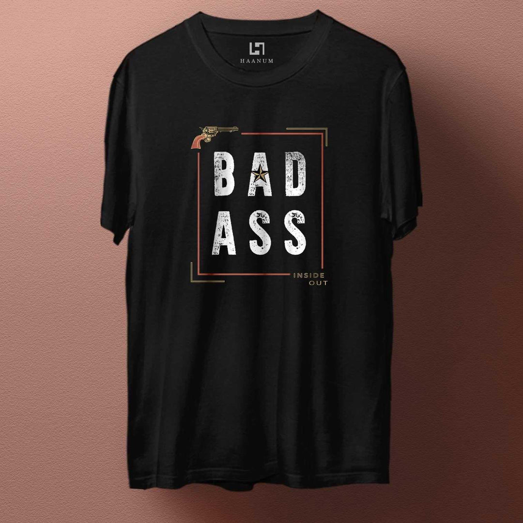 Badass Crew Neck Sleeve Unisex T-Shirt - Haanum