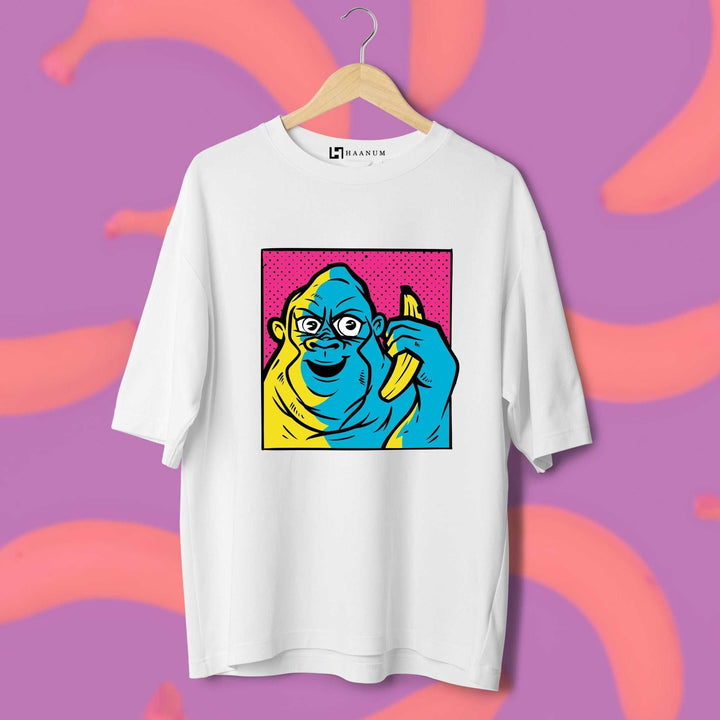 Banana Monkey Oversized Tshirt - Haanum