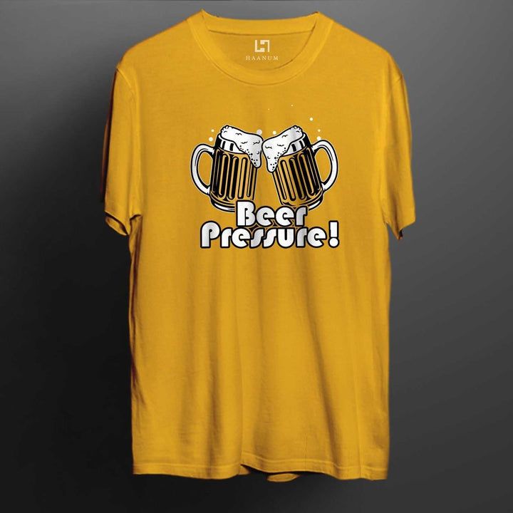 Beer Pressure Crew Neck  Half Sleeve Unisex T-Shirt
