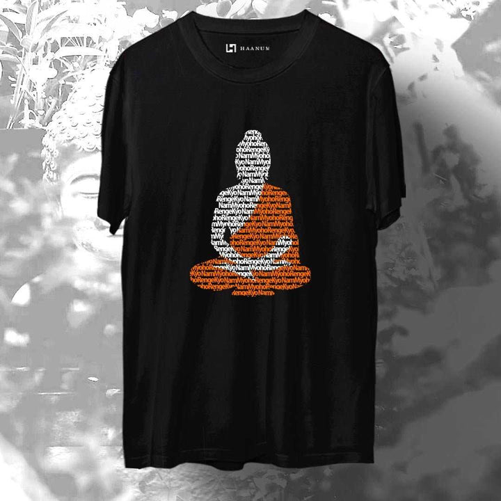 Chants Of Buddha Crew Neck Sleeve Unisex T-Shirt - Haanum