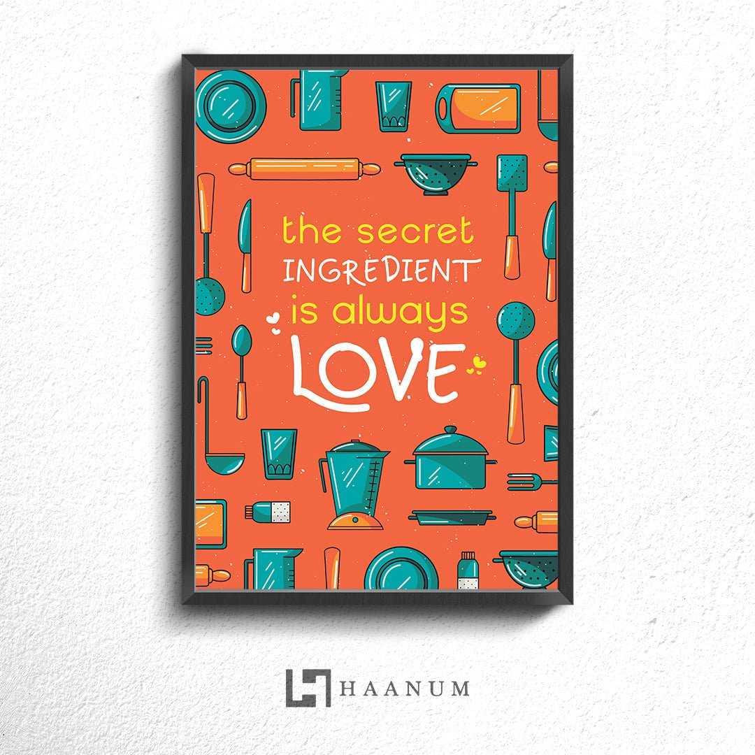 Cooking is Love Poster - Haanum