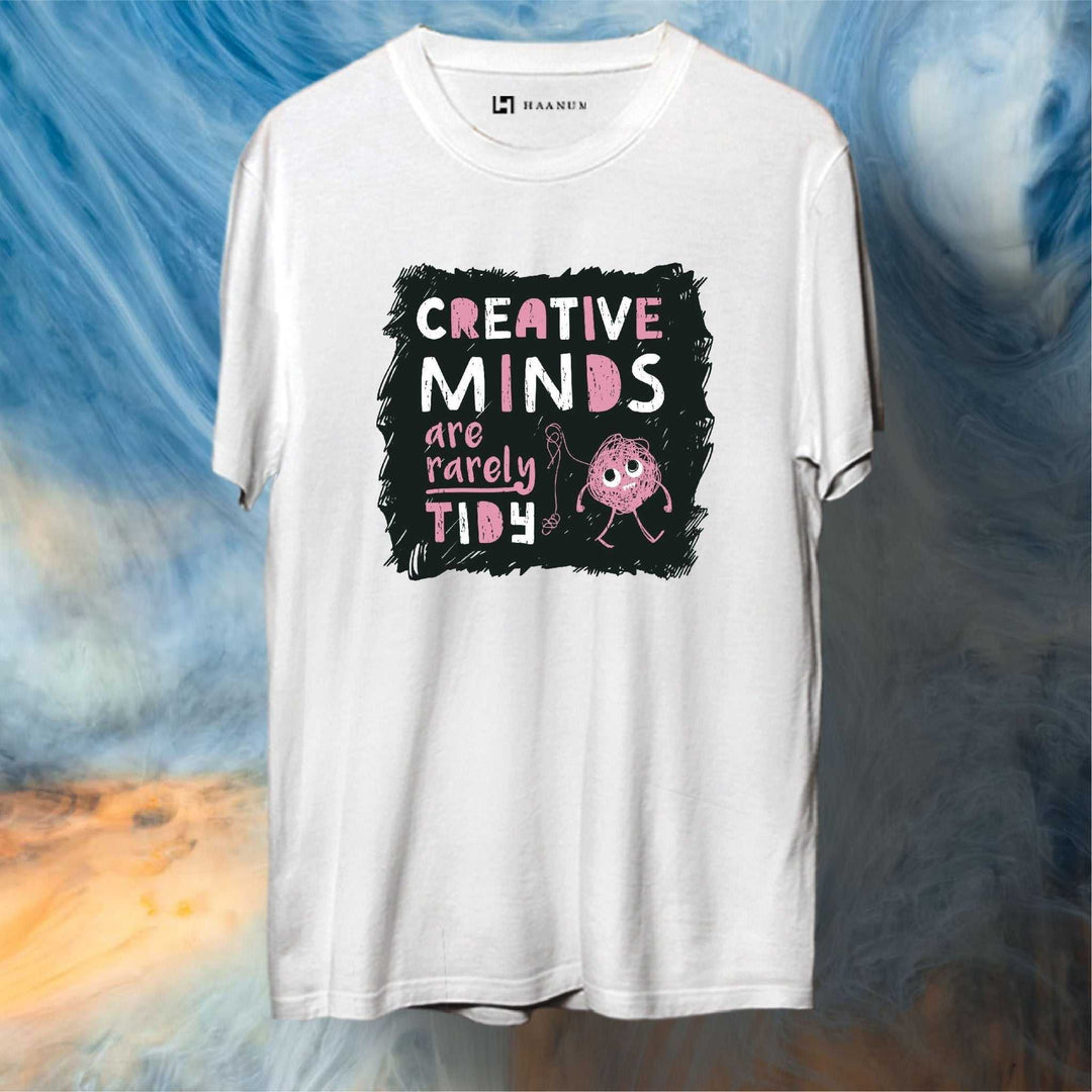 Creative Minds Round Neck Half Sleeve Unisex T-Shirt - Haanum