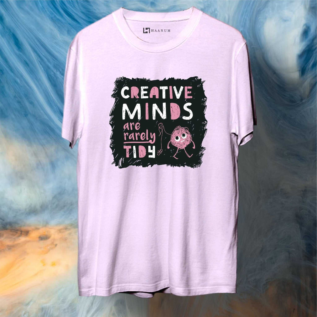Creative Minds Round Neck Half Sleeve Unisex T-Shirt - Haanum