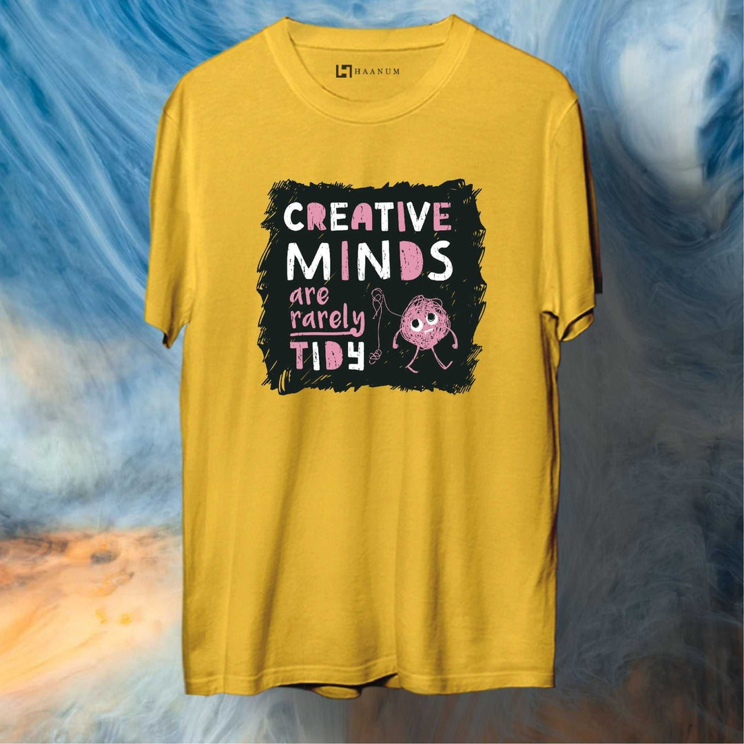 Creative Minds Round Neck Half Sleeve Unisex T-Shirt - Haanum