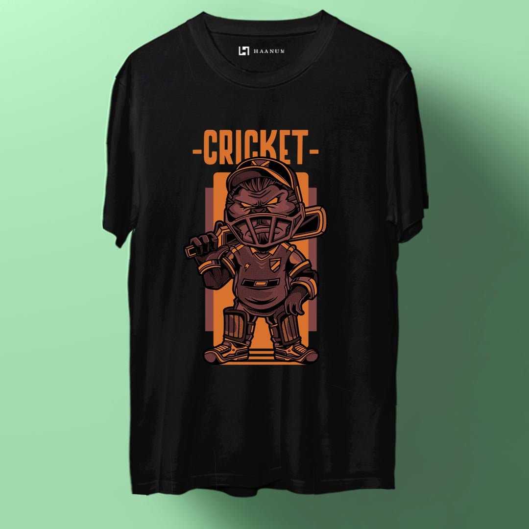 Cricket Craze Crew Neck  Half Sleeve Unisex T-Shirt
