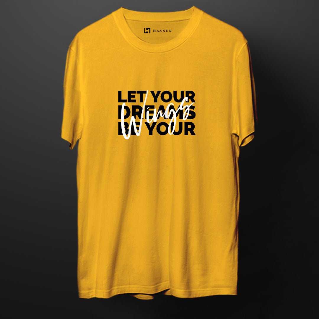 Dreams Crew Neck Half Sleeve Unisex T-Shirt - Haanum