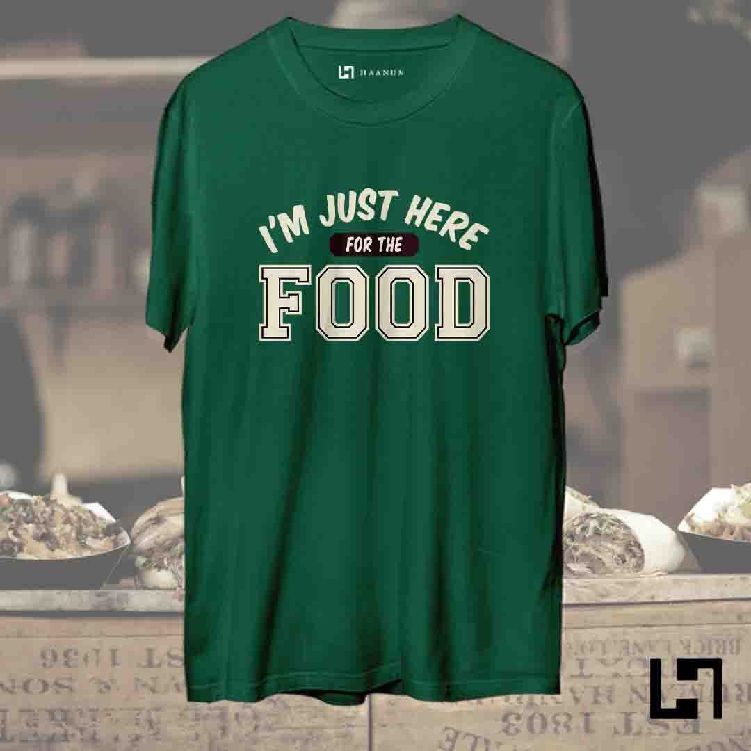 For The Food Crew Neck Half Sleeve Unisex T-Shirt - Haanum