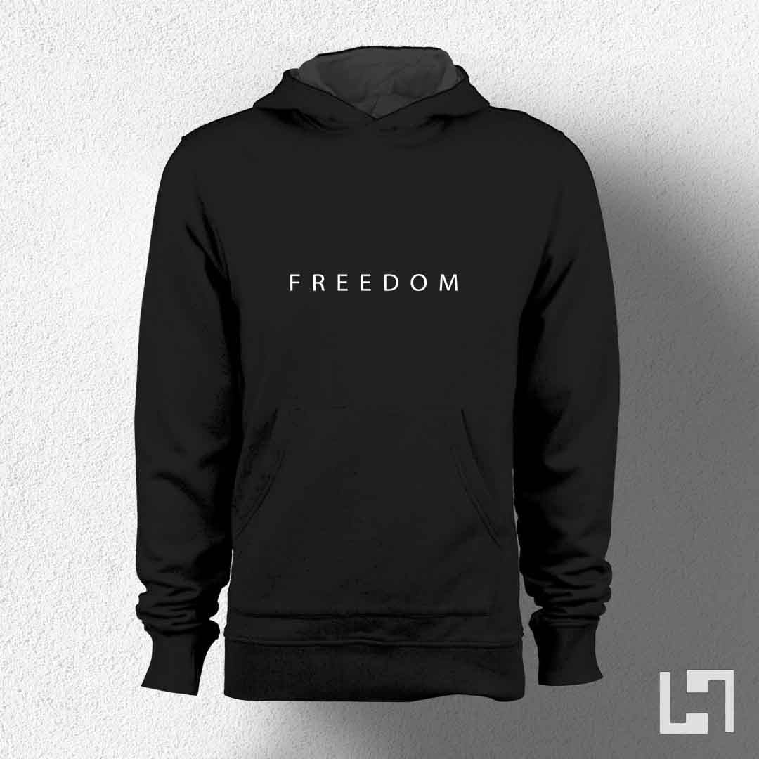 Freedom Puff Print Unisex Hoodie - Haanum