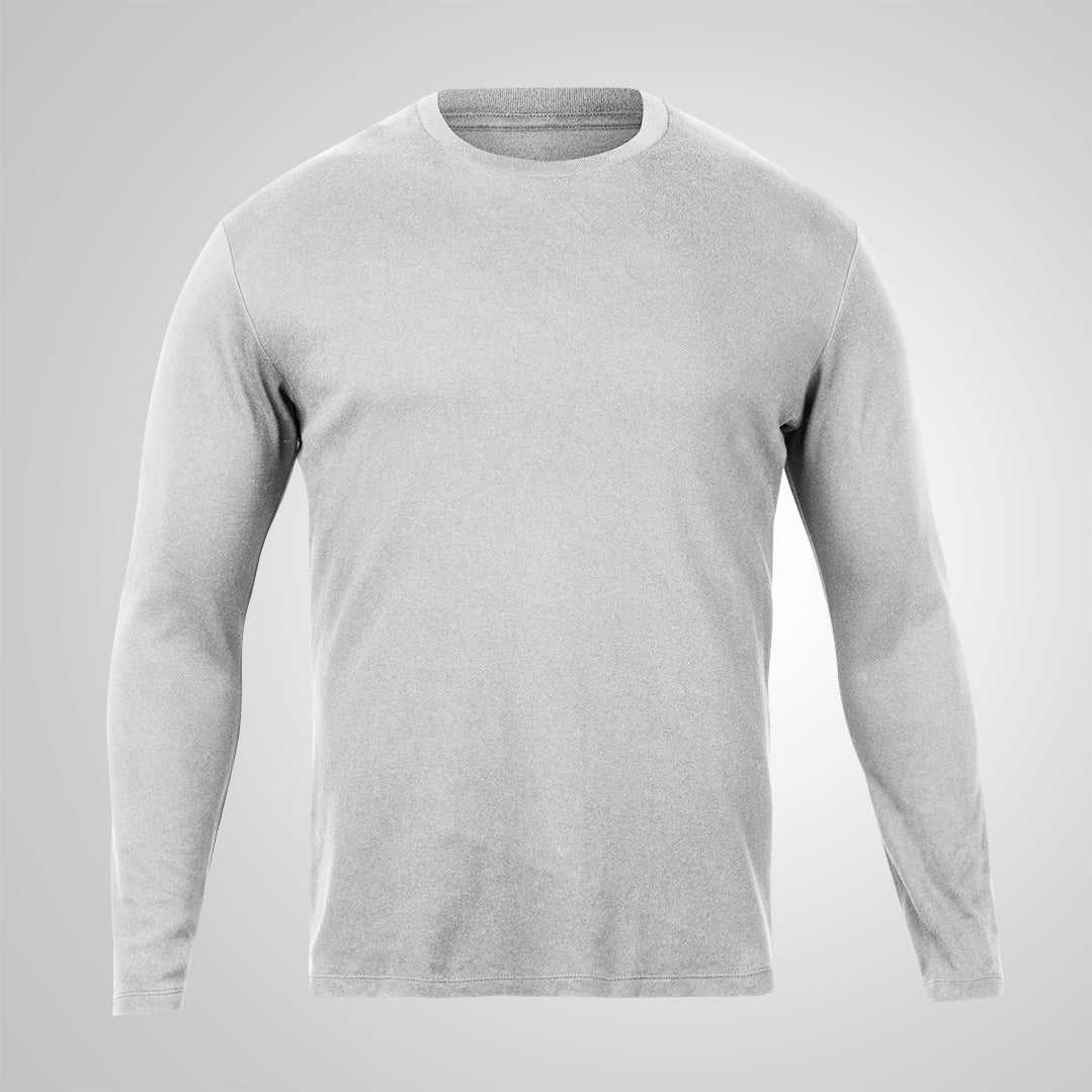Full Sleeve Crew Neck Plain T-shirt - Haanum