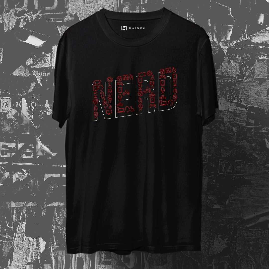 GAMING NERD Crew Neck Half Sleeve Unisex T-shirt - Haanum