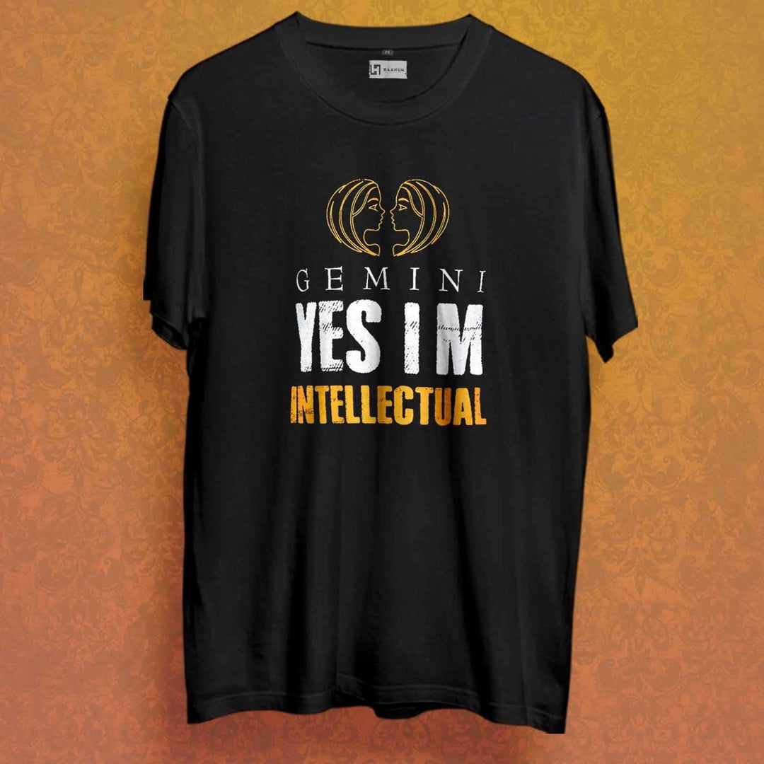 Gemini Horoscope Crew Neck Sleeve Unisex T-Shirt - Haanum