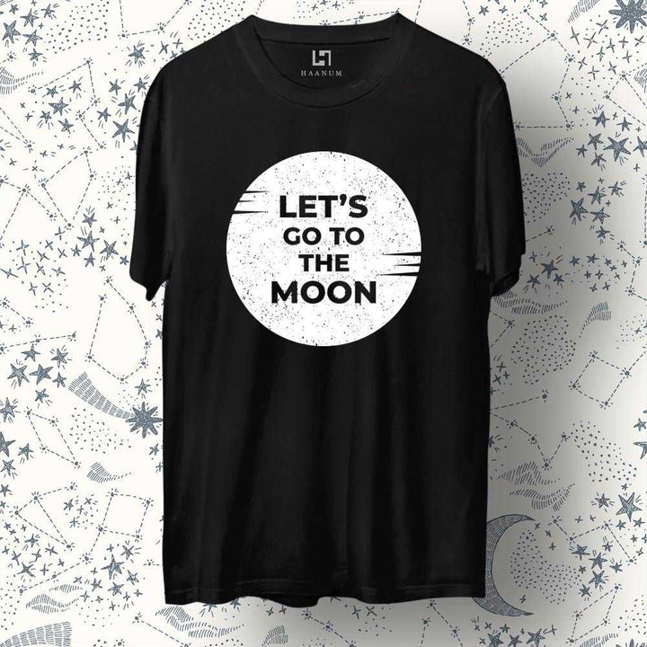 Go To The Moon Crew Neck  Half Sleeve Unisex T-Shirt