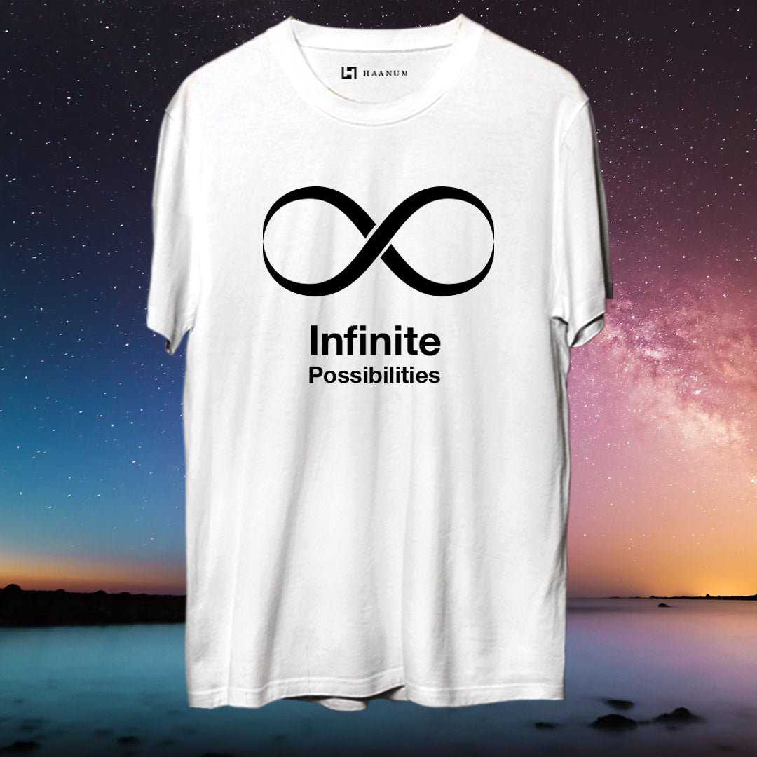 Infinite Possibilities Round Neck Half Sleeve Unisex T-Shirt - Haanum