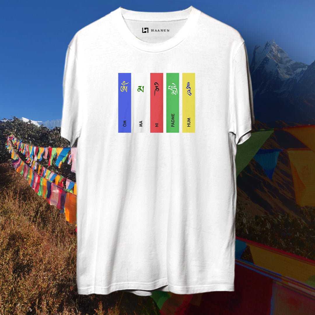 Ladakh/Om Mani Padme Hum Crew Neck  Half Sleeve Unisex T-Shirt