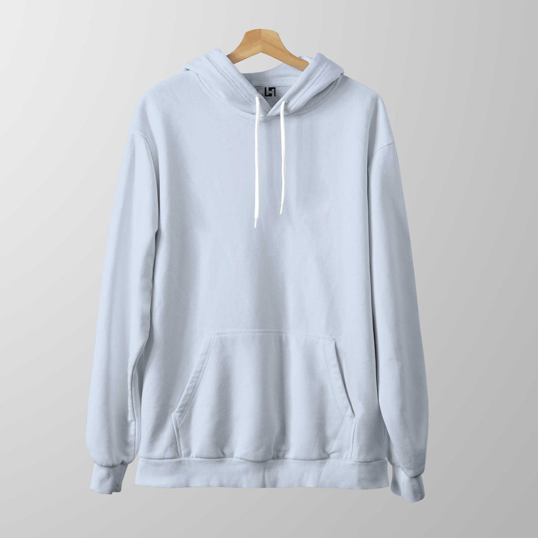 Light Blue Unisex Hoodie Plain - Haanum