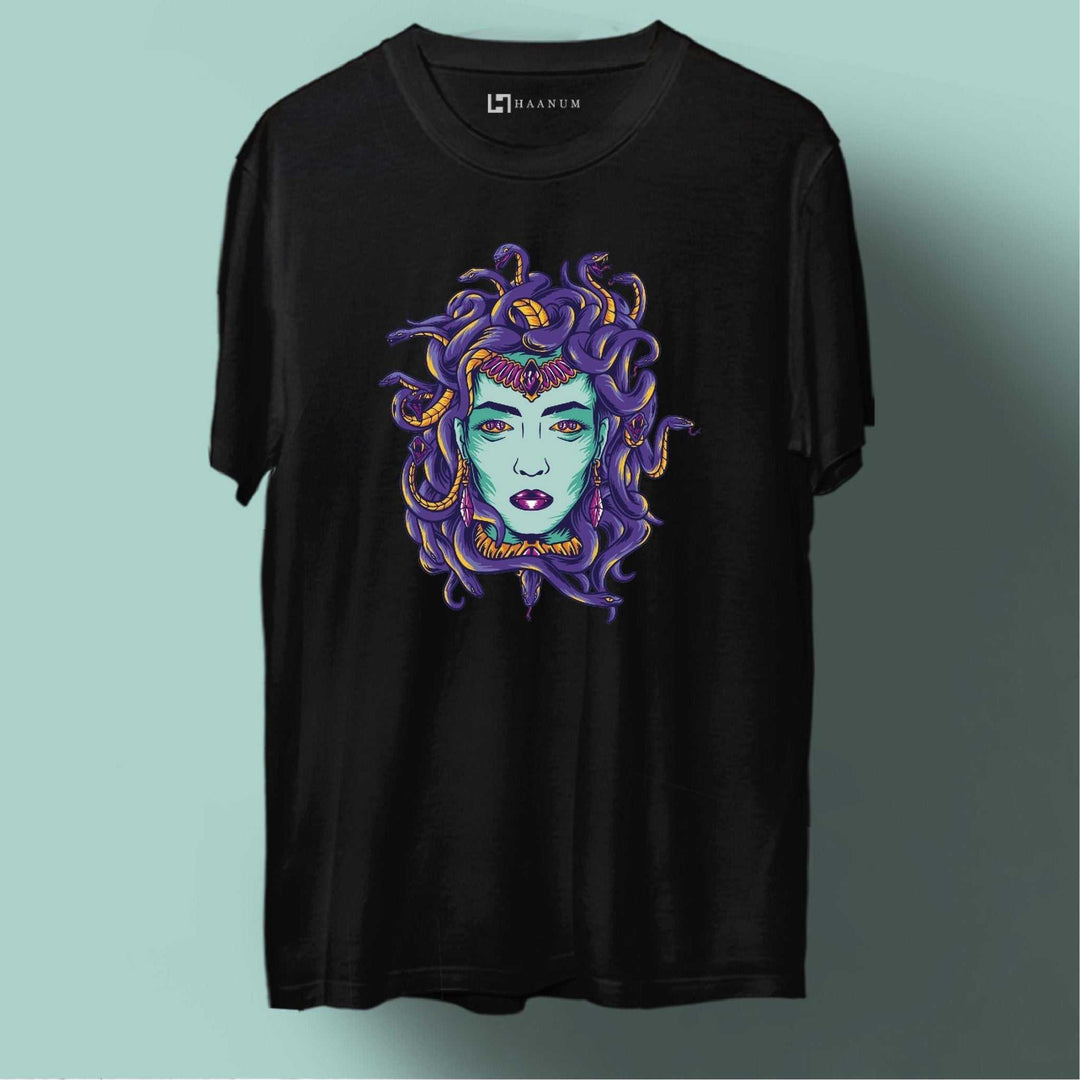 Medusa Round Neck Half Sleeve Unisex T-Shirt