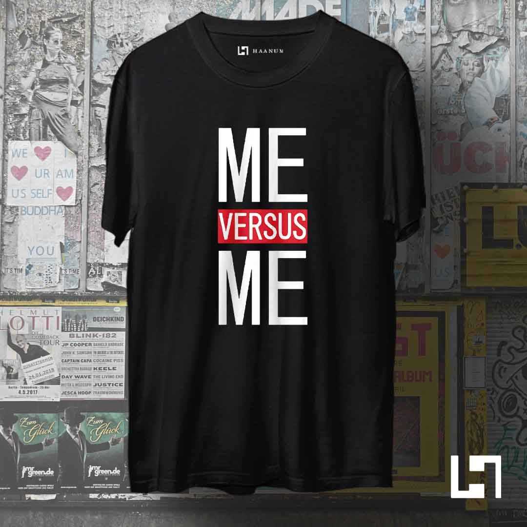 MEvsME Crew Neck Half Sleeve Unisex T-Shirt - Haanum