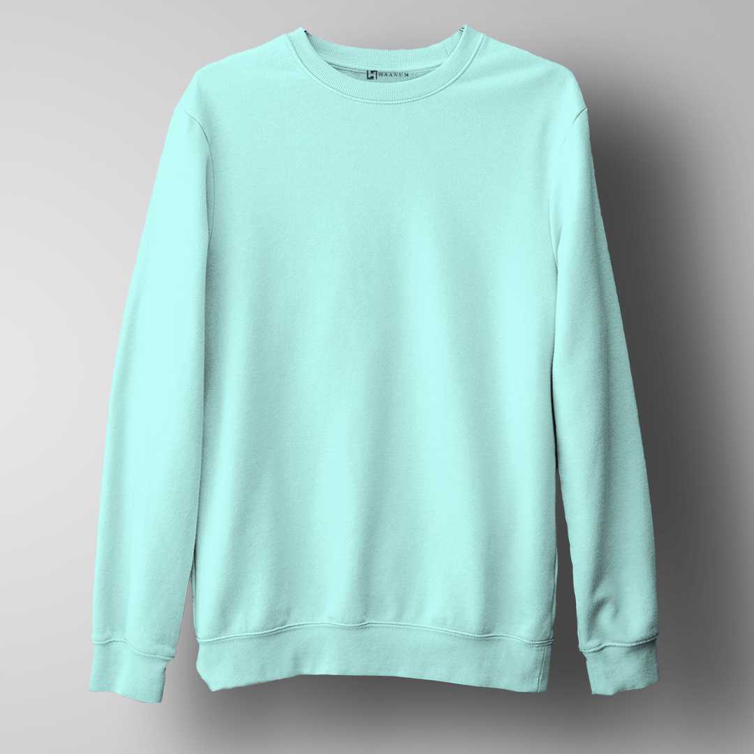 Mint Unisex Sweatshirt Plain - Haanum