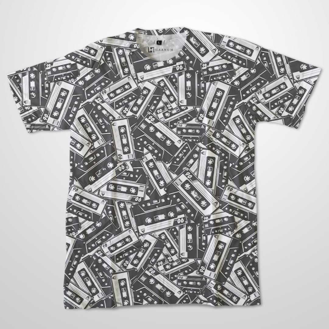 Mixtape Full Print Half Sleeve Unisex T-Shirt - Haanum