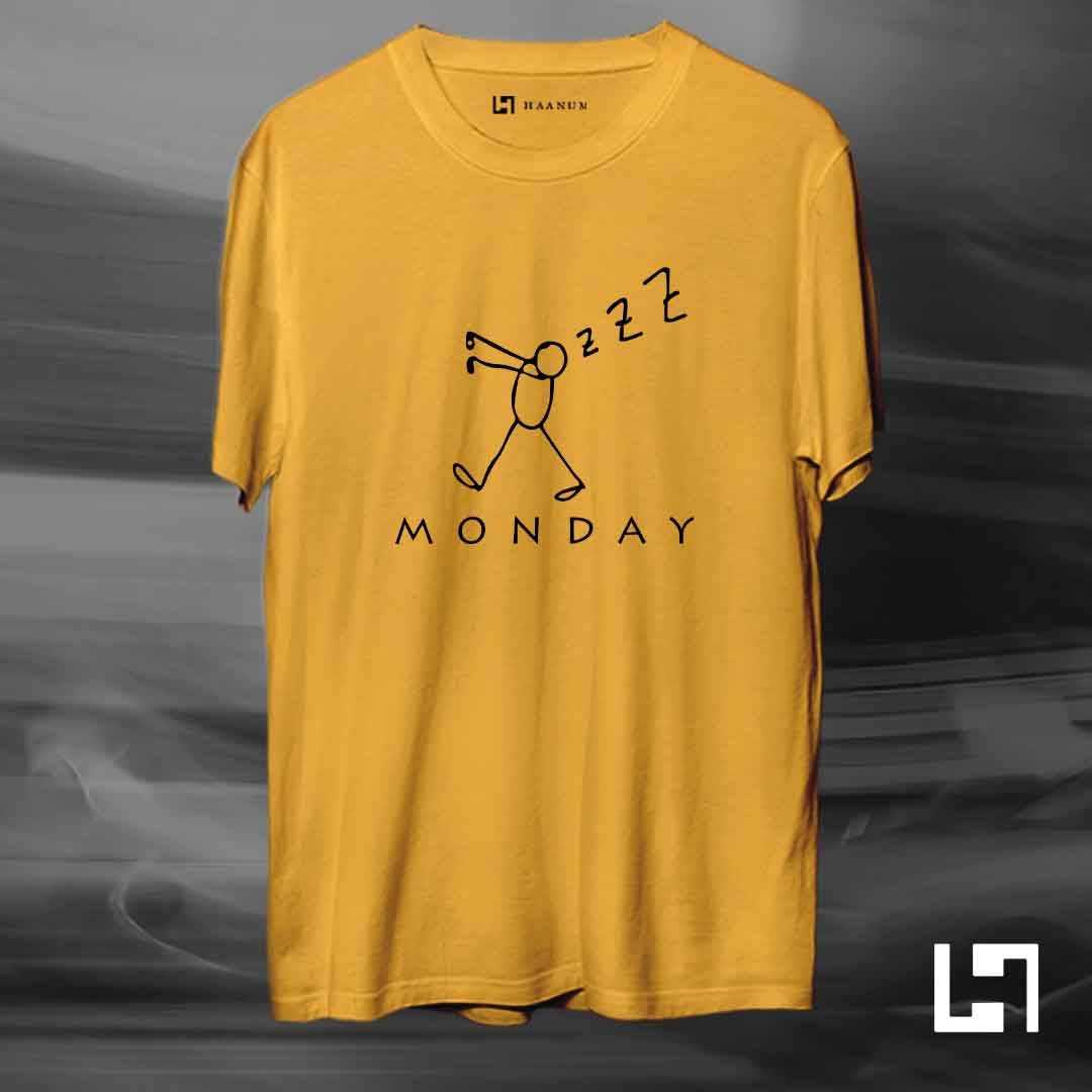 Monday Crew Neck Half Sleeve Unisex T-Shirt - Haanum