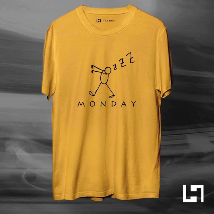 Monday Crew Neck Half Sleeve Unisex T-Shirt - Haanum