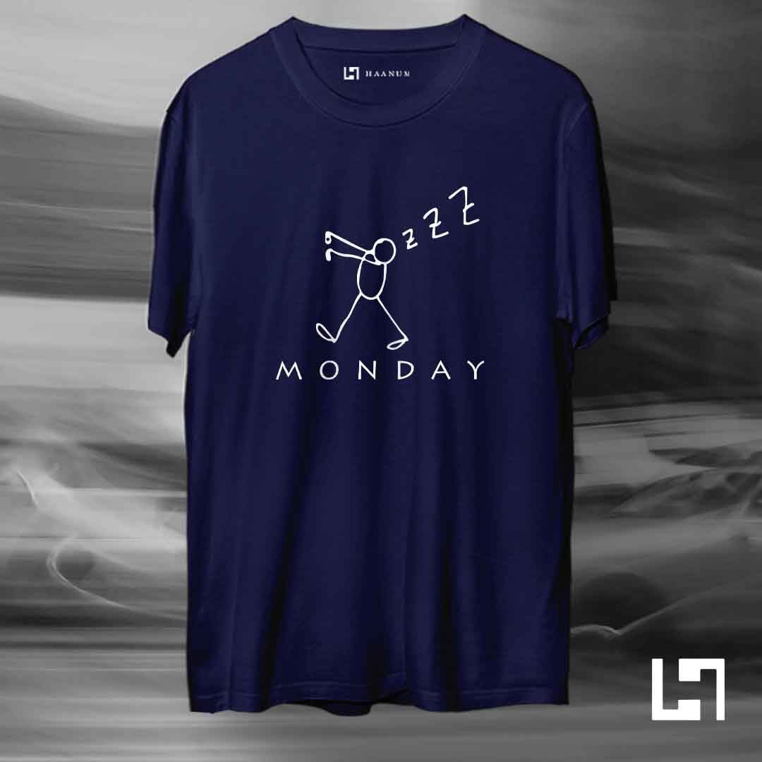 Monday Crew Neck Half Sleeve Unisex T-Shirt - Haanum