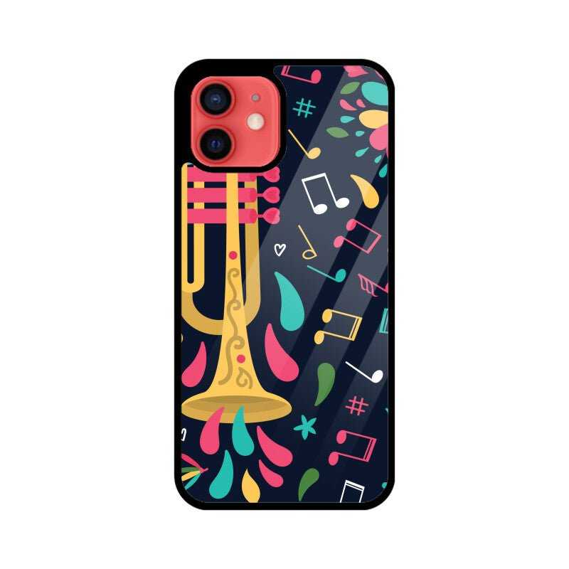 Music Notes APPLE IPHONE Glass Cover - Haanum