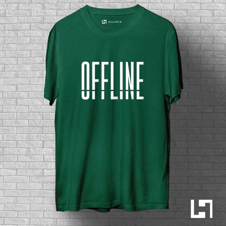 OFFLINE Crew Neck Half Sleeve Unisex T-Shirt - Haanum