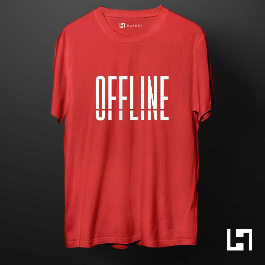 OFFLINE Crew Neck Half Sleeve Unisex T-Shirt - Haanum
