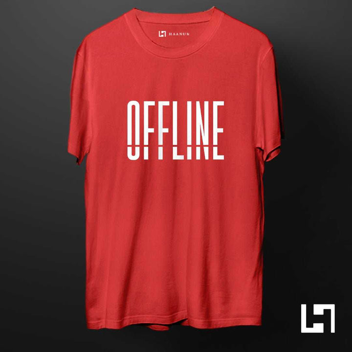 OFFLINE Crew Neck Half Sleeve Unisex T-Shirt - Haanum