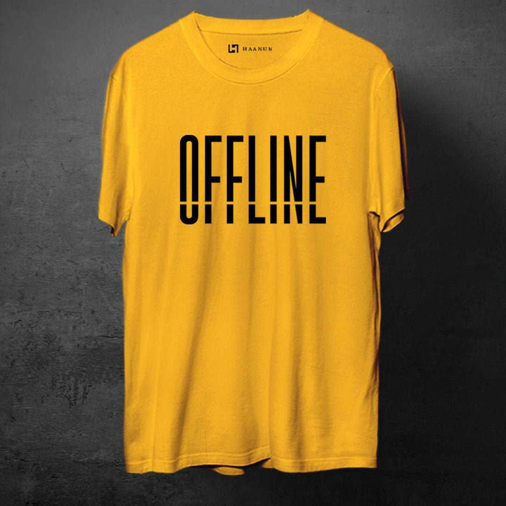 OFFLINE Crew Neck  Half Sleeve Unisex T-Shirt