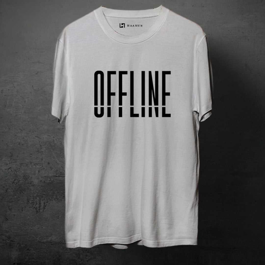 OFFLINE Crew Neck Half Sleeve Unisex T-Shirt - Haanum