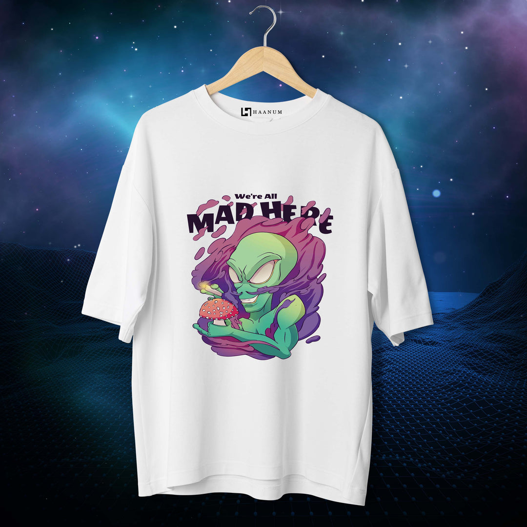 Trippy alien Oversized Tshirt - Haanum