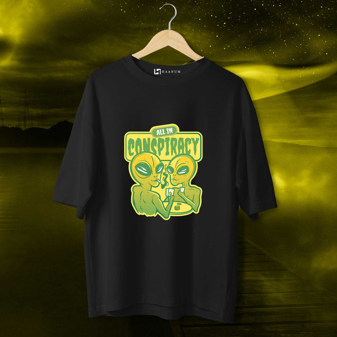 Alien Consiparcy Oversized Tshirt - Haanum
